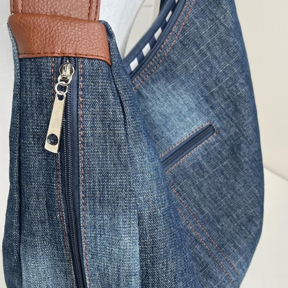 Denim Shoulder Bag - Picture 2 of 9